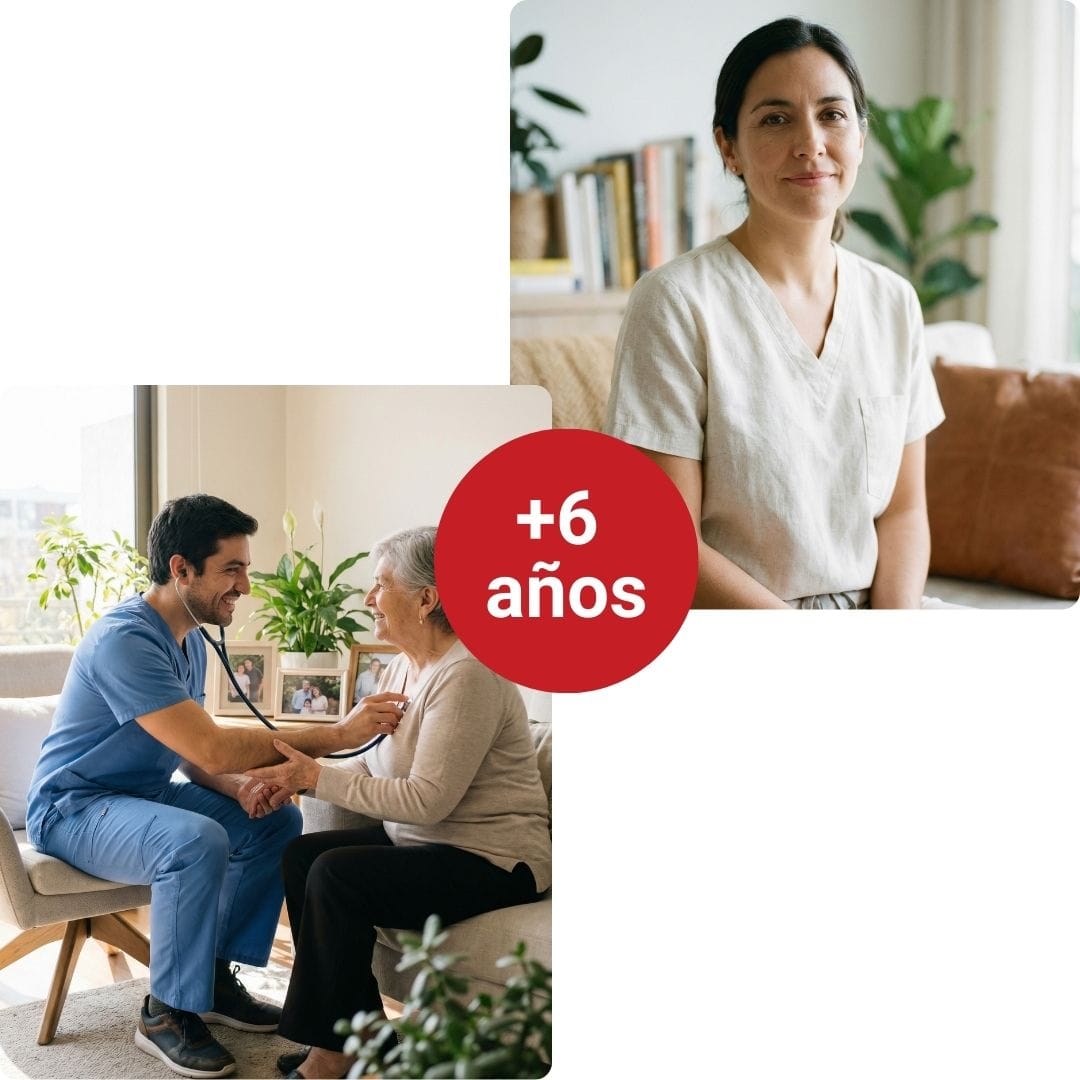 Atención médica en casa para pacientes de Santiago Centro