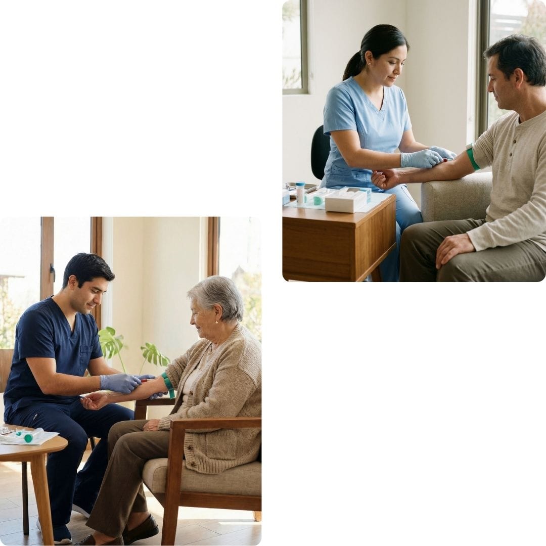 Exámenes de laboratorio a domicilio